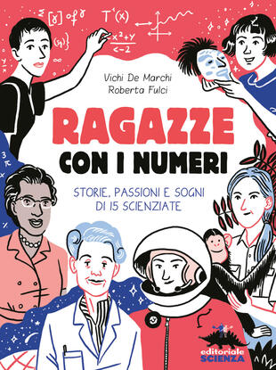 copertina Ragazze con i numeri. Storie, passioni e sogni di 15 scienziate