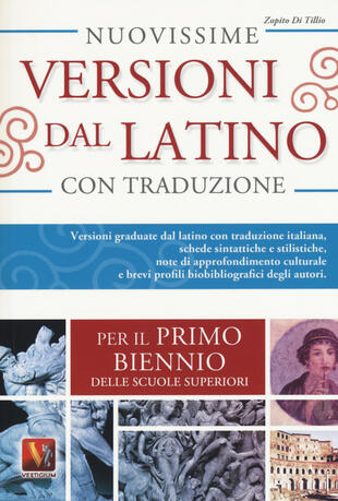 copertina Nuovissime versioni dal latino. Versioni graduate dal latino con traduzione italiana e schede didattiche. Per il 1° biennio delle Scuole superiori