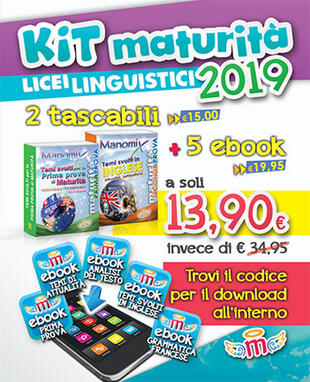 copertina Manomix. Maturità per Licei linguistici 2019. Kit: 2 tascabili-5 e-book