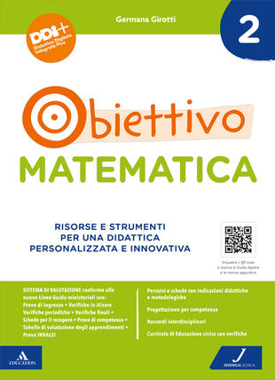 copertina Obiettivo matematica. Risorse e strumenti per una didattica personalizzata e innovativa. Vol. 2