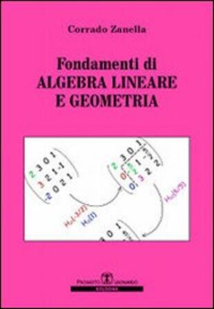 copertina Fondamenti di algebra lineare e geometria