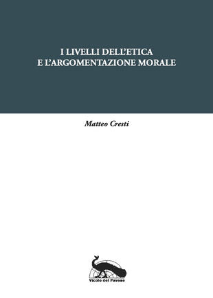 copertina I livelli dell'etica e l'argomentazione morale