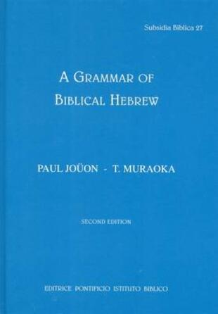 copertina A Grammar of biblical Hebrew