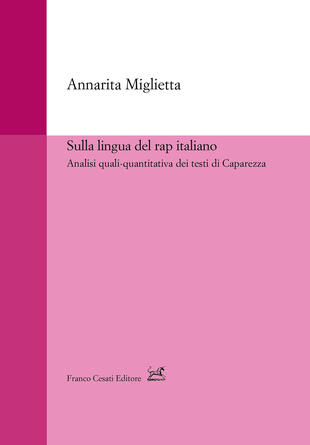 copertina Sulla lingua del rap italiano. Analisi quali-quantitativa dei testi di Caparezza