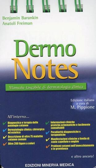 copertina Dermo notes. Manuale tascabile di dermatologia clinica