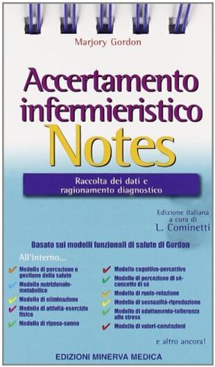 copertina Accertamento infermieristico notes. Raccolta dei dati e ragionamento diagnostico
