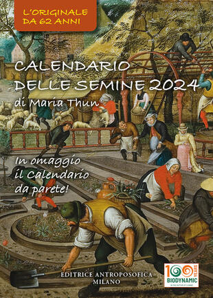copertina Calendario delle semine 2024. L'originale Calendario delle semine biodinamico