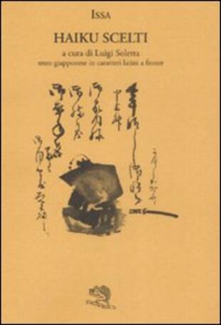 copertina Haiku scelti. Testo giapponese in caratteri latini a fronte