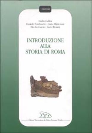 copertina Introduzione alla storia di Roma