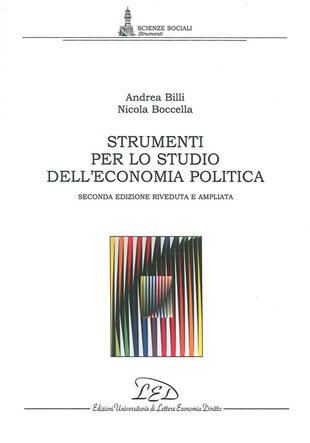 copertina Strumenti per lo studio dell'economia politica
