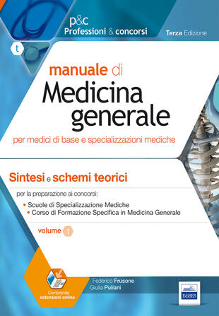 copertina Manuale di medicina generale per medici di base e specializzazioni mediche