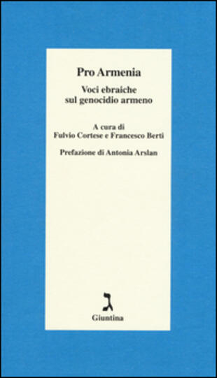copertina Pro Armenia. Voci ebraiche sul genocidio armeno