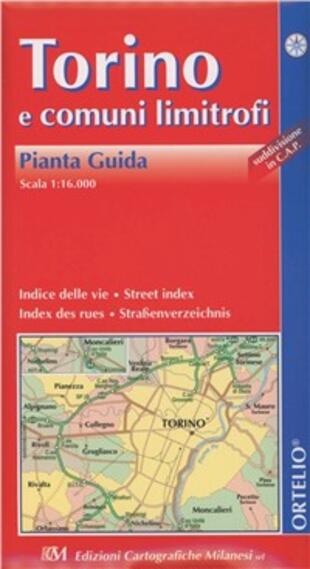 copertina Torino e comuni limitrofi. Pianta guida 1:16.000 con codici postali