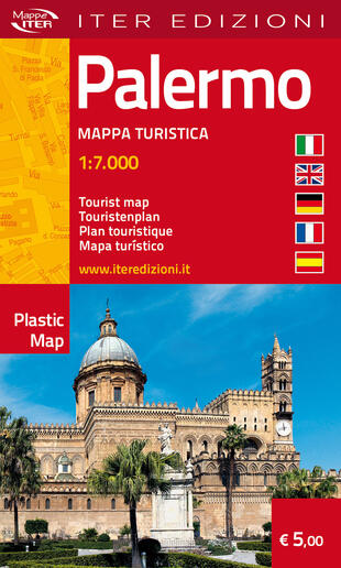 copertina Palermo. Mappa turistica 1:7.000. Ediz. multilingue