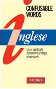 Inglese. Confusable words