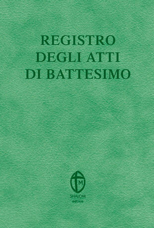 copertina Registro degli atti di Battesimo