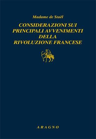 copertina Considerazioni sui principali avvenimenti della Rivoluzione francese