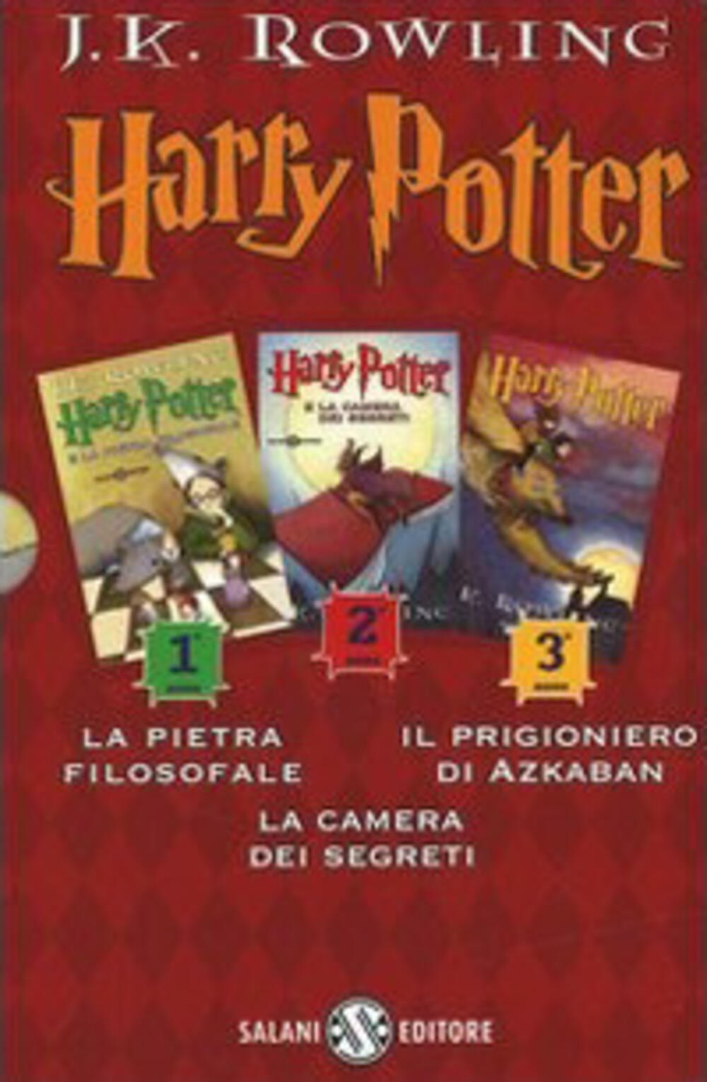 Harry Potter: La pietra filosofale-La camera dei segreti-Il prigioniero di  Azkaban di J.K. Rowling - Brossura - FUORI COLLANA - Il Libraio