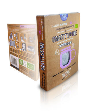 copertina Gratitudine. Integratore letterario di tisane filosofiche Narratherapy. Con Filtro di tisana biologica officinale