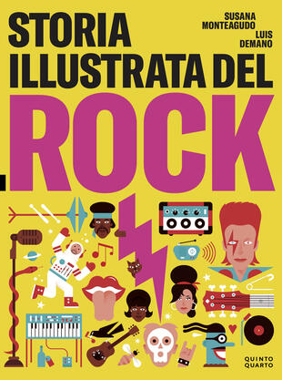 copertina Storia illustrata del rock. Ediz. illustrata