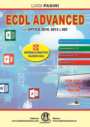 copertina ECDL advanced. Per Office 2016, 2013 e 365. Con espansione online