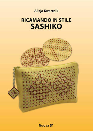 copertina Ricamando in stile Sashiko