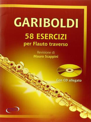 copertina Gariboldi. 58 esercizi per flauto traverso. Con CD Audio