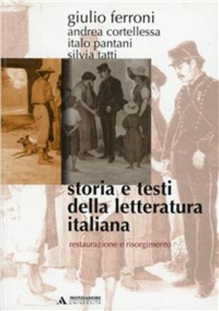 copertina Storia e testi della letteratura italiana