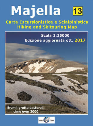 copertina Majella. Carta escursionistica e scialpinistica 1:25000