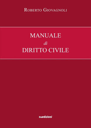 copertina Manuale di diritto civile
