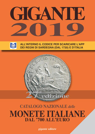 copertina Gigante 2019. Catalogo nazionale delle monete italiane dal '700 all'euro