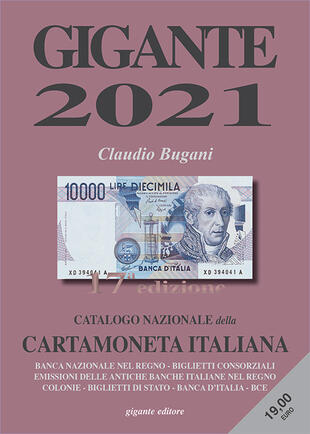 copertina Gigante 2021. Catalogo nazionale della cartamoneta italiana