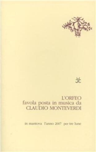 copertina L' Orfeo. Favola posta in musica da Claudio Monteverdi