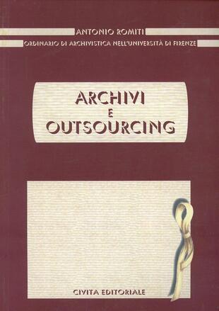 copertina Archivi e outsourcing