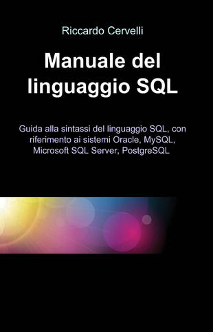 copertina Manuale del linguaggio SQL