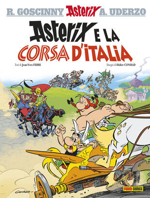 copertina Asterix e la corsa d'Italia