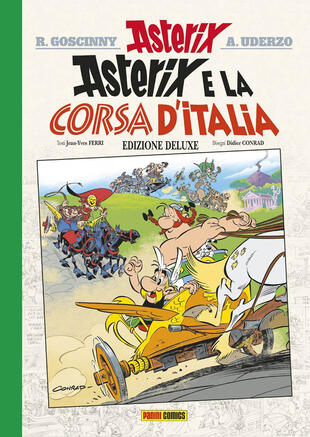 copertina Asterix e la corsa d'Italia. Ediz. deluxe