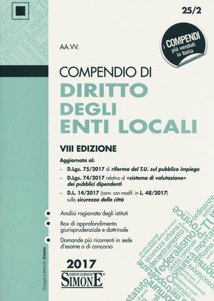 copertina Compendio di diritto degli enti locali