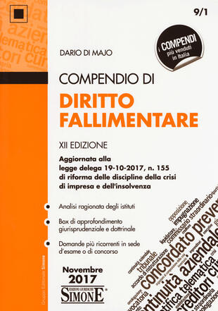 copertina Compendio di diritto fallimentare