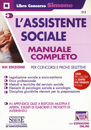 copertina L' assistente sociale. Per concorsi e prove selettive. Manuale completo per la preparazione. Con Contenuto digitale per download e accesso on line