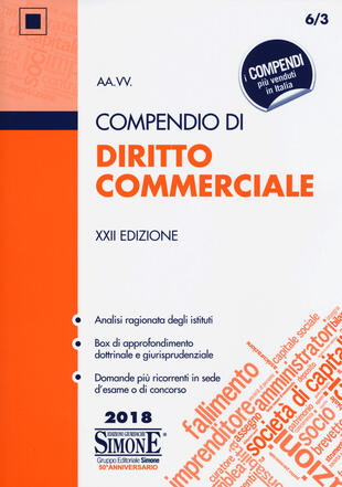 copertina Compendio di diritto commerciale