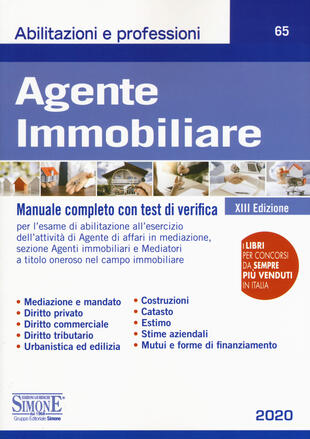 copertina Agente immobiliare. Manuale completo con test di verifica
