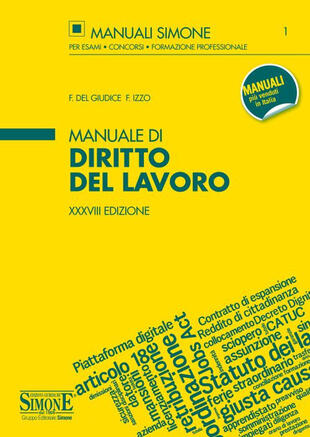 copertina Manuale di diritto del lavoro. Con Contenuto digitale per accesso on line