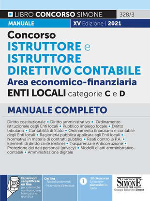 copertina Concorso istruttore e istruttore direttivo contabile. Area economico-finanziaria. Enti locali categorie C e D. Manuale completo. Con espansione online