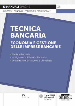 copertina Tecnica bancaria. Economia e gestione delle imprese bancarie