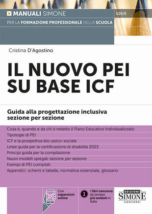 copertina Il nuovo PEI su base ICF. Guida alla progettazione inclusiva sezione per sezione. Con espansione online