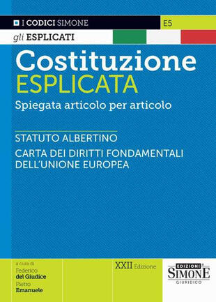 copertina Costituzione esplicata. Spiegata articolo per articolo