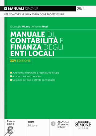 copertina Manuale di contabilità e finanza degli enti locali. Con QR Code