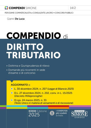 copertina Compendio di diritto tributario. Nuova ediz.