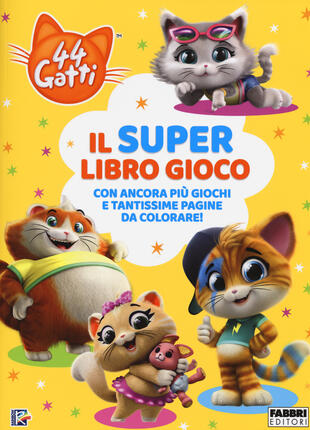 copertina Il super libro gioco. 44 gatti. Ediz. a colori